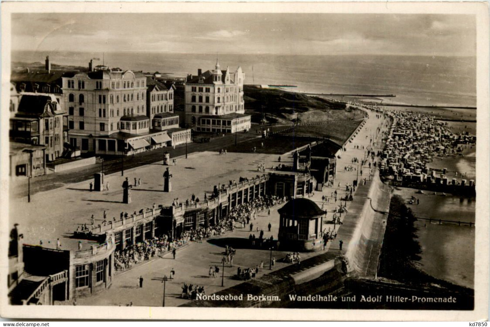 Borkum, Wandelhalle Und Adolf-Hitler-Promenade - Borkum