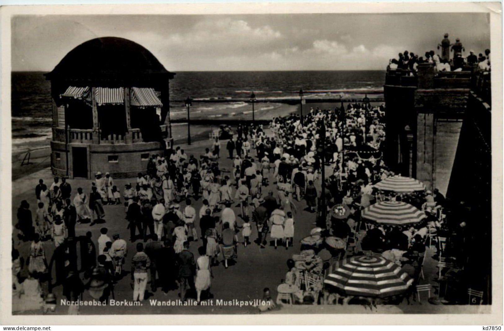 Borkum, Wandelhalle Mit Musikpavillon - Borkum