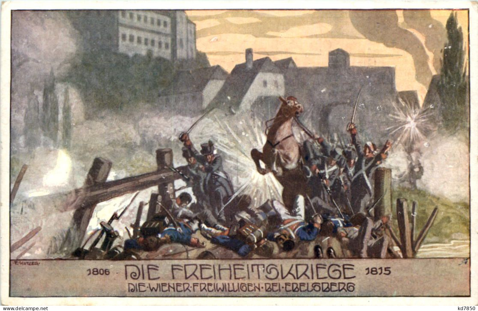 Freiheitskriege - Wiener Freiwilligen Bei Ebelsberg - Linz