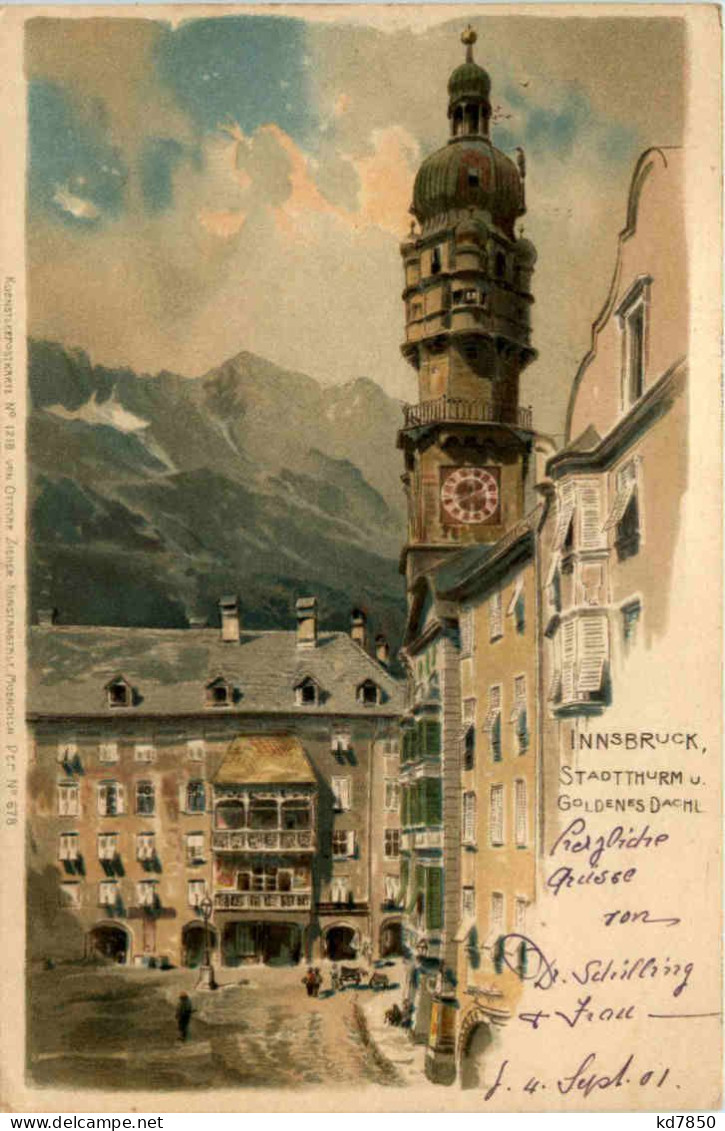 Innsbruck Stadtthurm - Litho - Imst