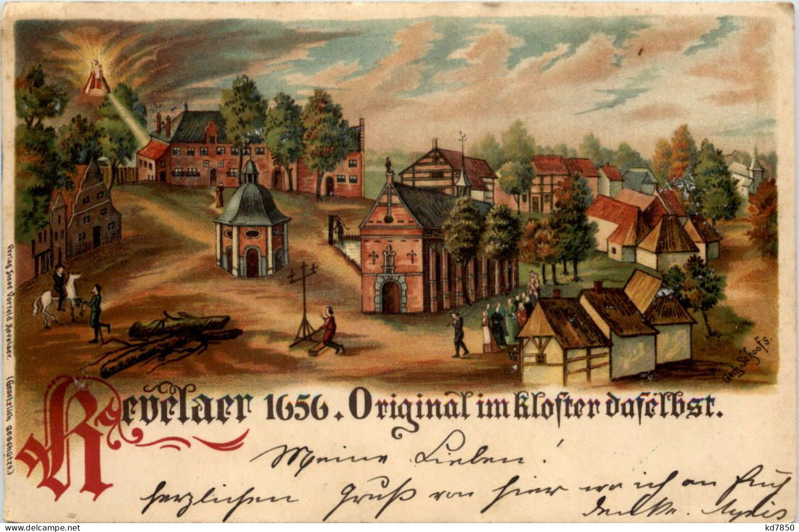 Kevelaer 1656. Original Im Kloster Daselbst - Litho - Kevelaer