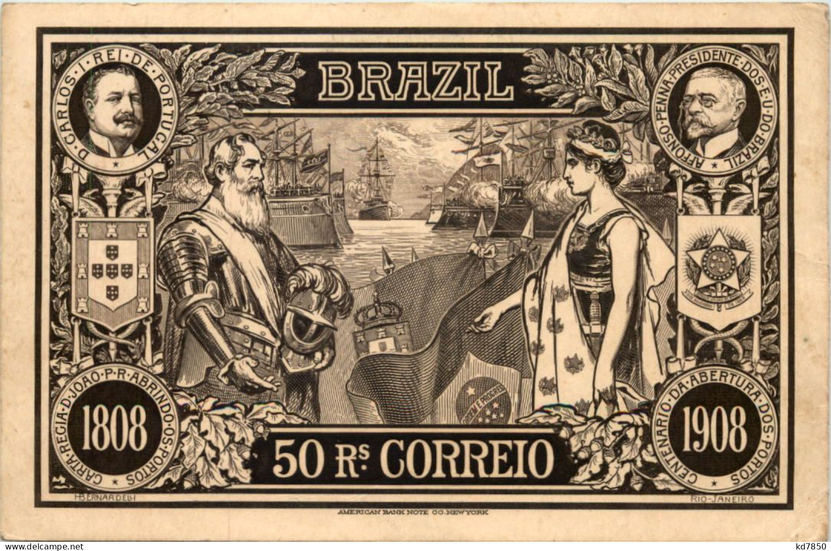 Brazil - 50 Rs Correio - Sonstige & Ohne Zuordnung