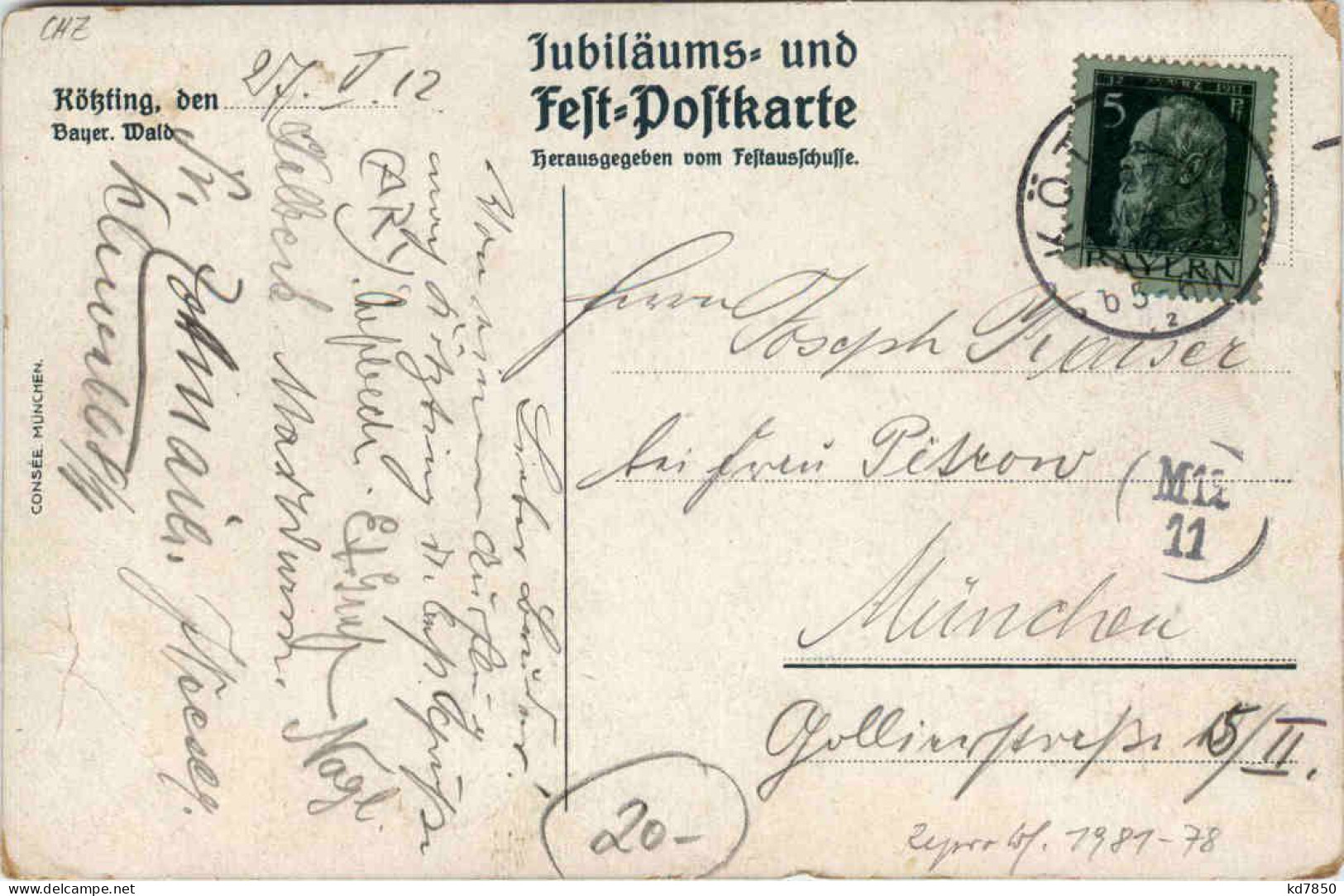 Pfingstritt Kötzting - 1912 - Cham