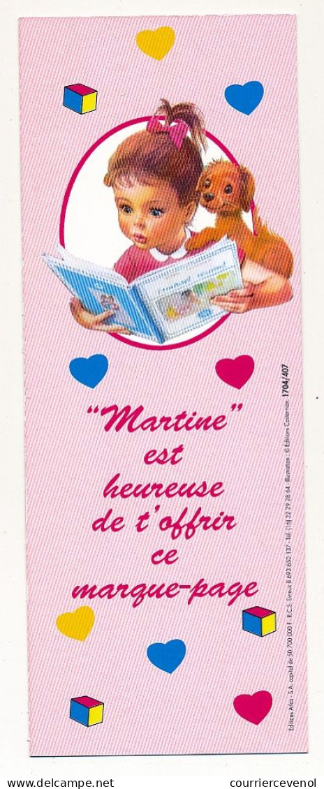 Marque-pages Publicitaire - "MARTINE" Est Heureuse De T'offrir Ce Marque-page - Segnalibri
