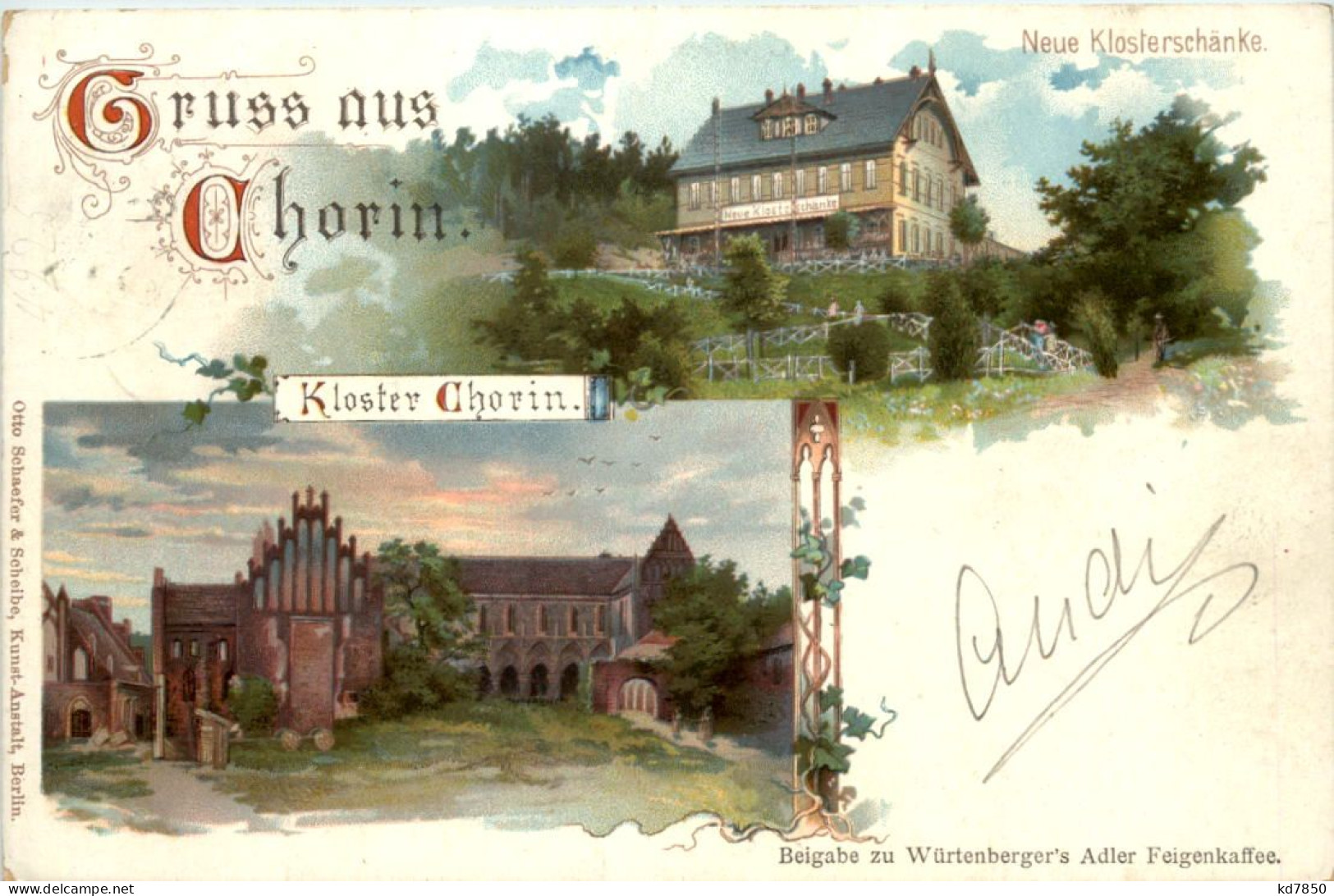 Gruss Vom Aus Chorin - Litho - Chorin