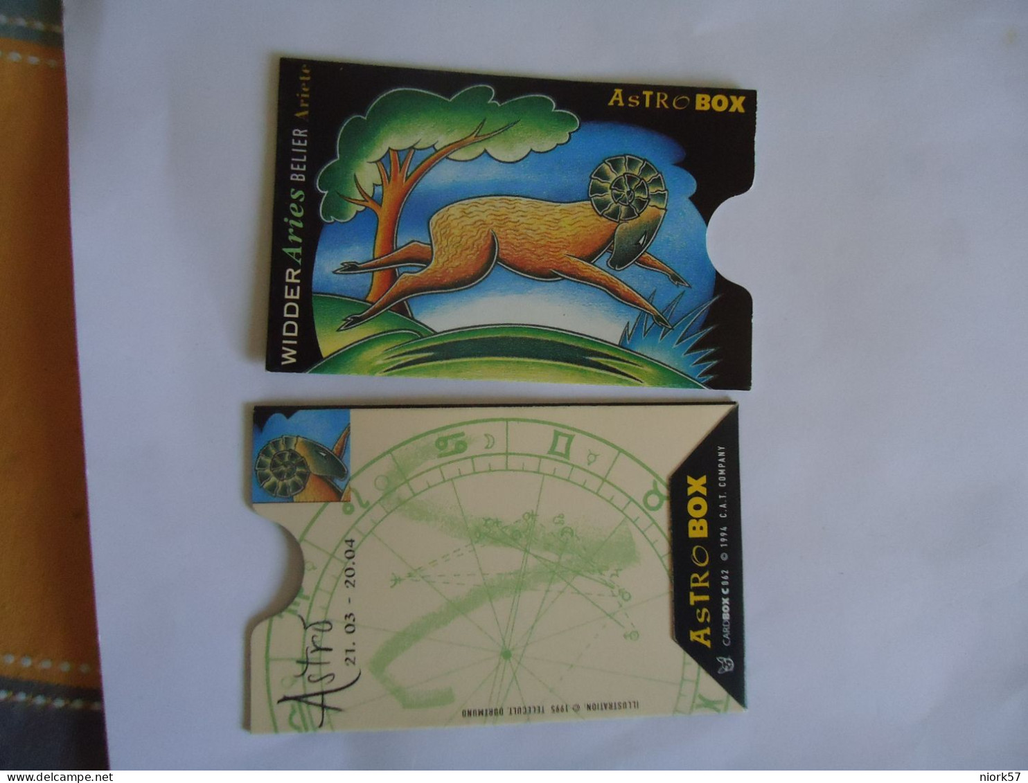 CARDBOX FOR PHONECARDS ZODIAC - Dierenriem