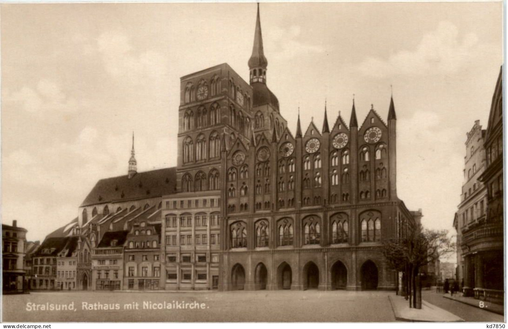 Stralsund, Rathaus Mit Nicolaikirche - Stralsund