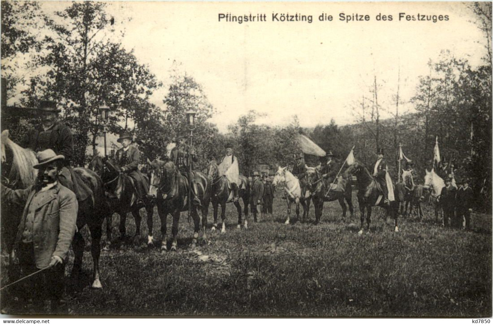 Pfingstritt Kötzting Die Spitze Des Festzuges - Cham