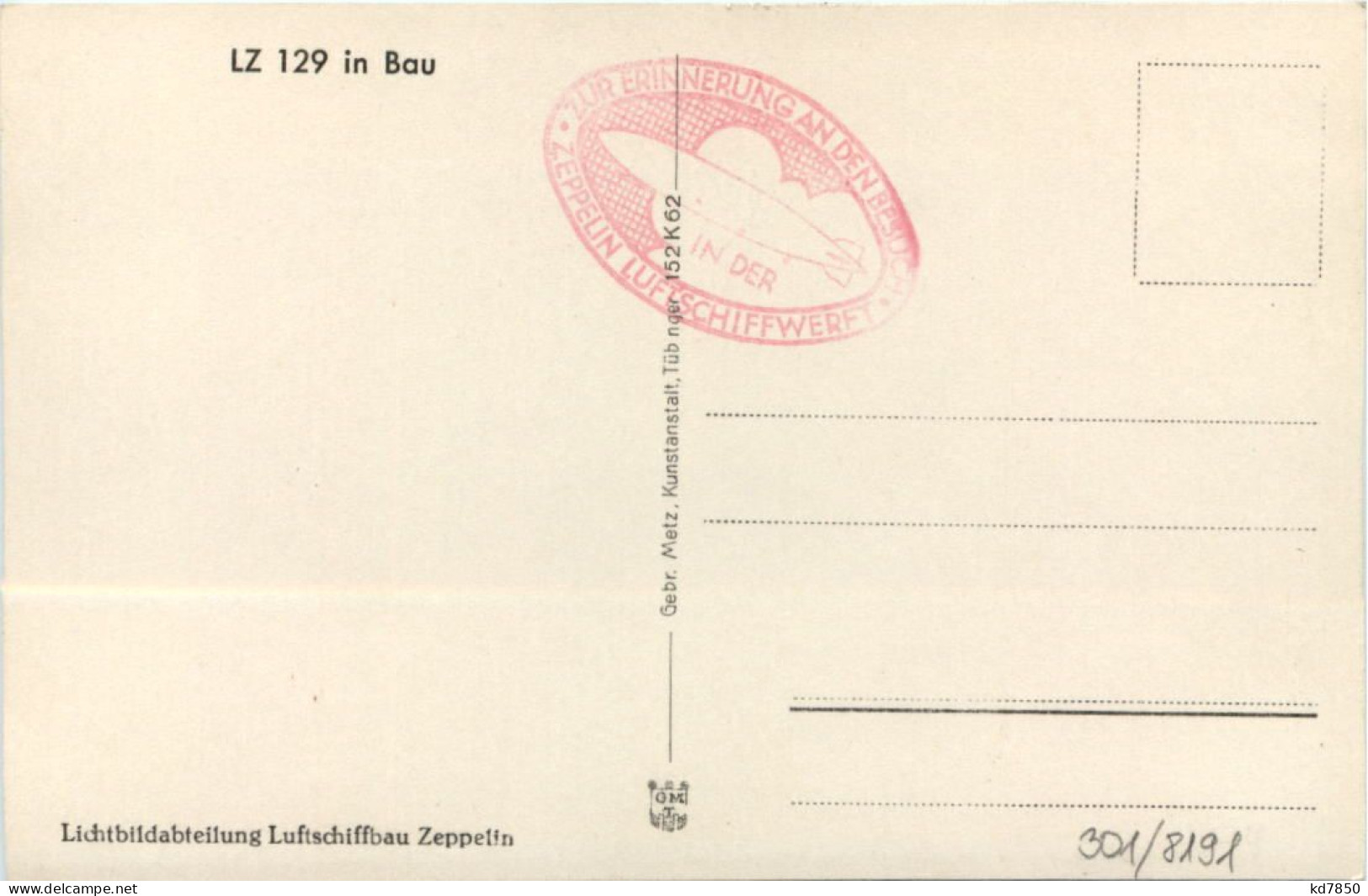 Zeppelin - LZ 129 In Bau - Dirigeables