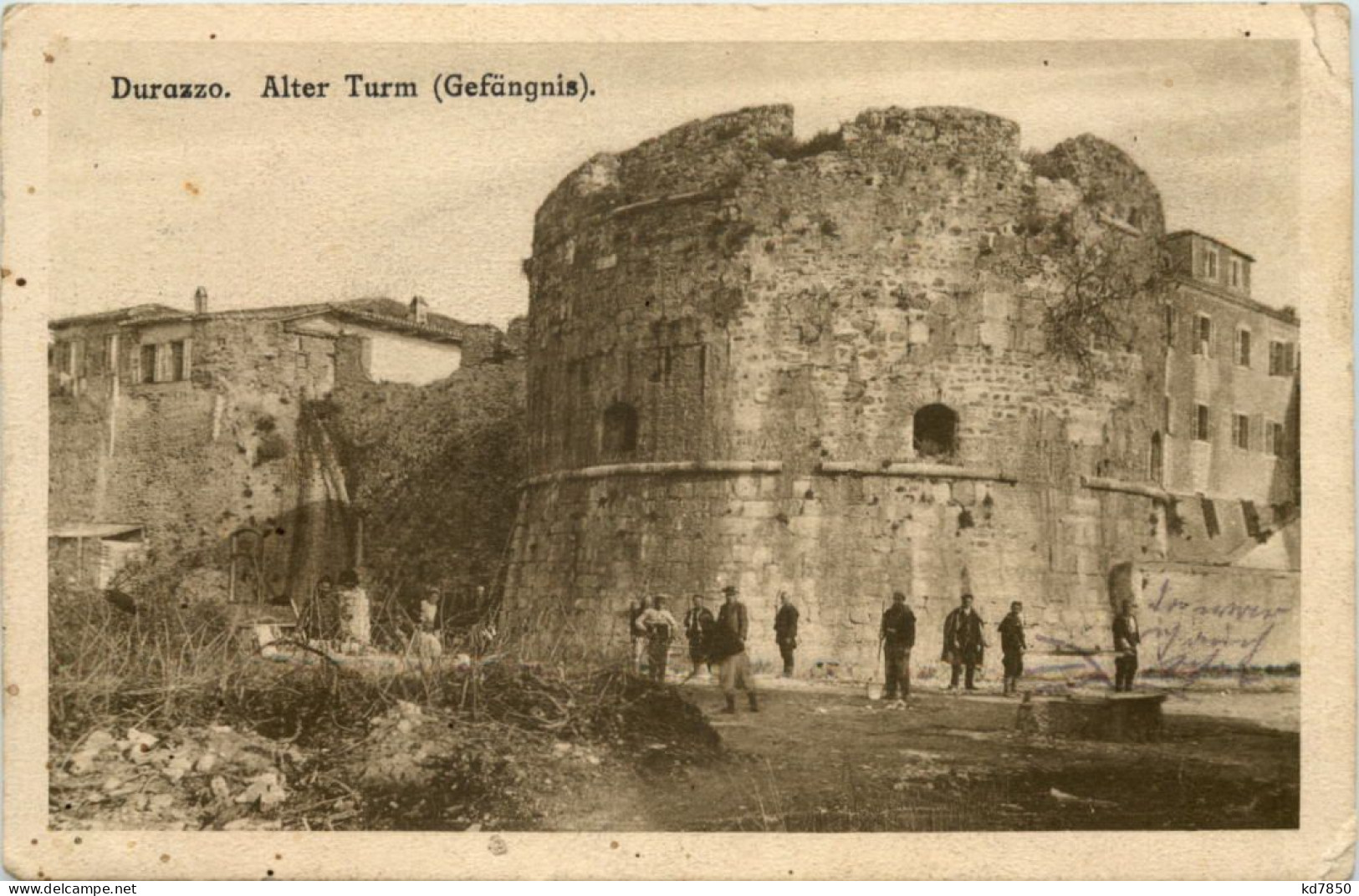 Albania - Durazzo - Alter Turm - Feldpost Kreigsgefangenen Arbeiter - Albanien