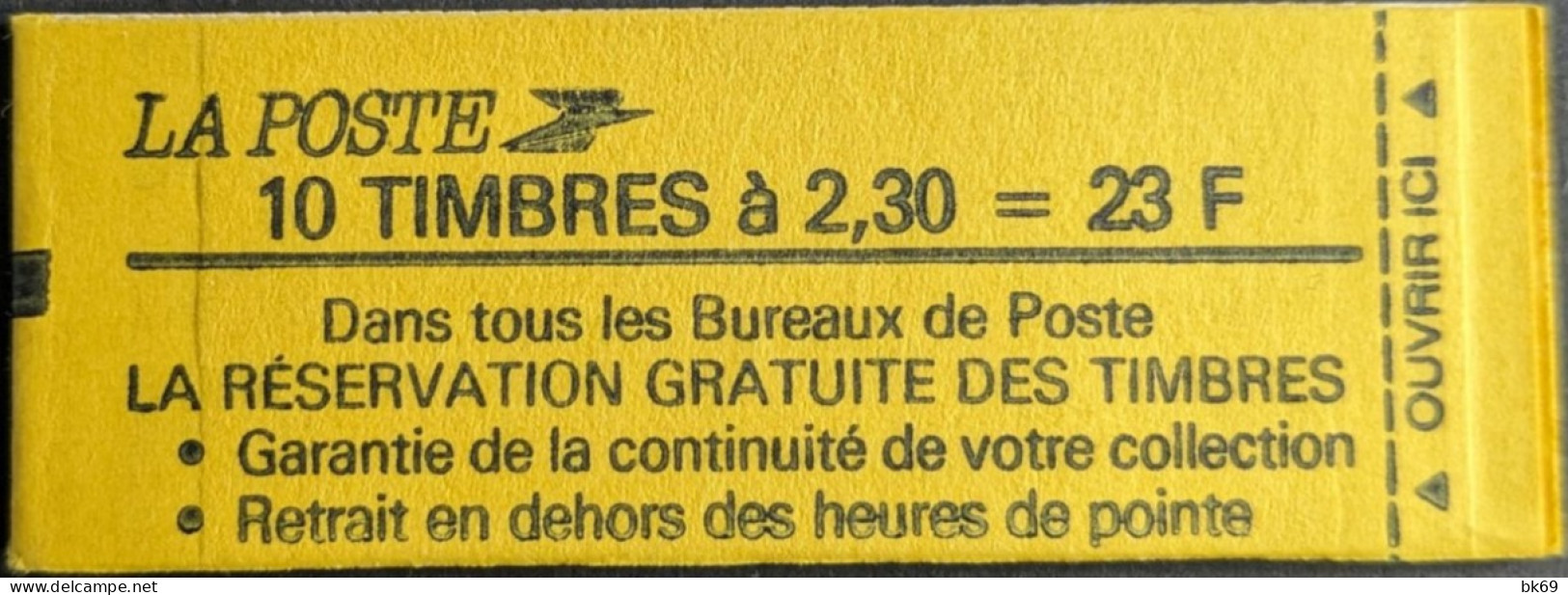 2614 C1A Conf. 6 Date 7/ 19.1.90 Carnet Fermé Briat 2.30F - Modernos : 1959-…
