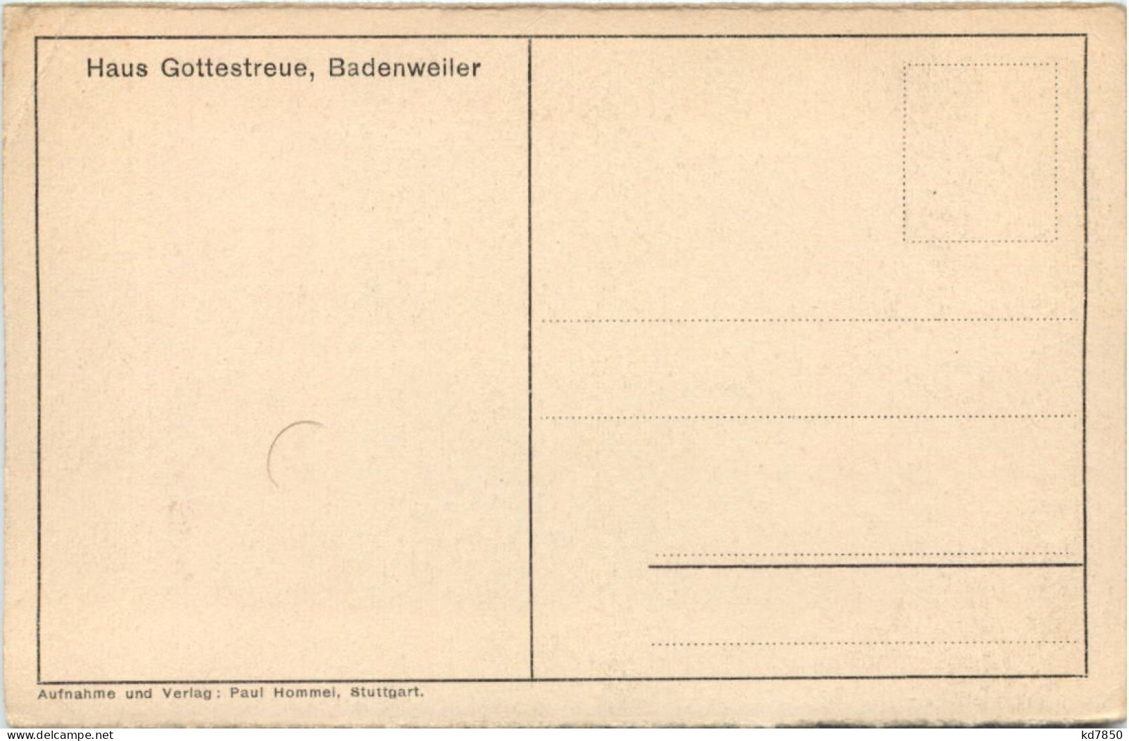 Badenweiler - Haus Gottestreue - Badenweiler