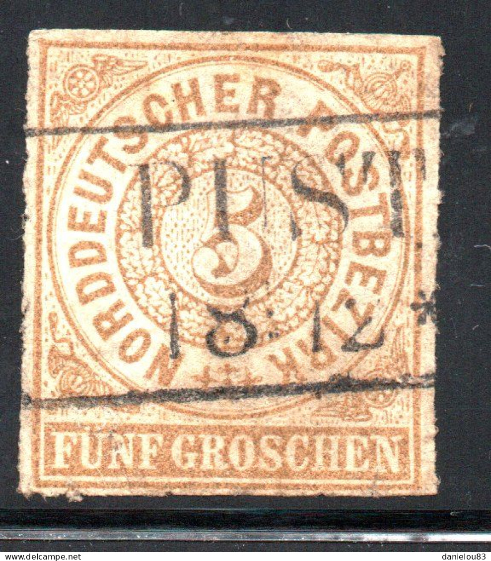 TIMBRE Confédération Allemagne Du Nord - YT N° 6 - Funf Groschen Année 1868 - Used