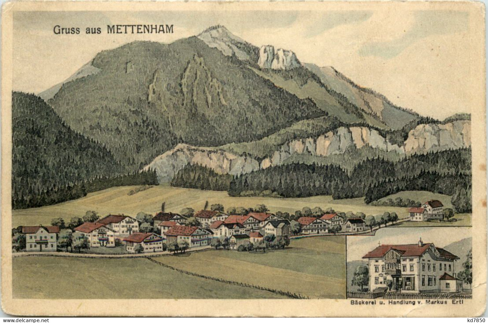 Gruss Aus Mettenham - Bäckerei Markus Ertl - Pernat KArte - Traunstein