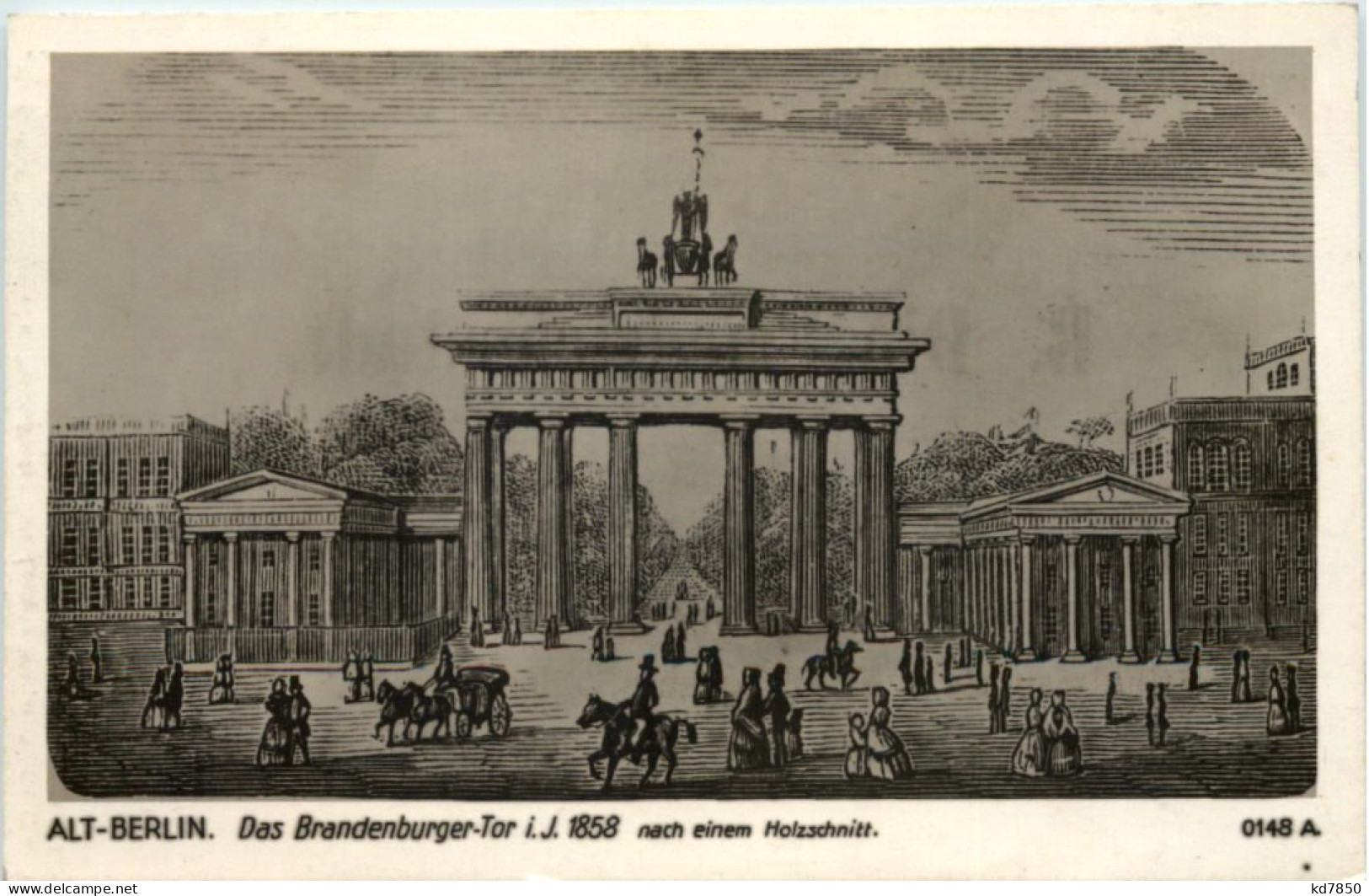 Berlin - Brandenburger Tor 1858 - Porta Di Brandeburgo