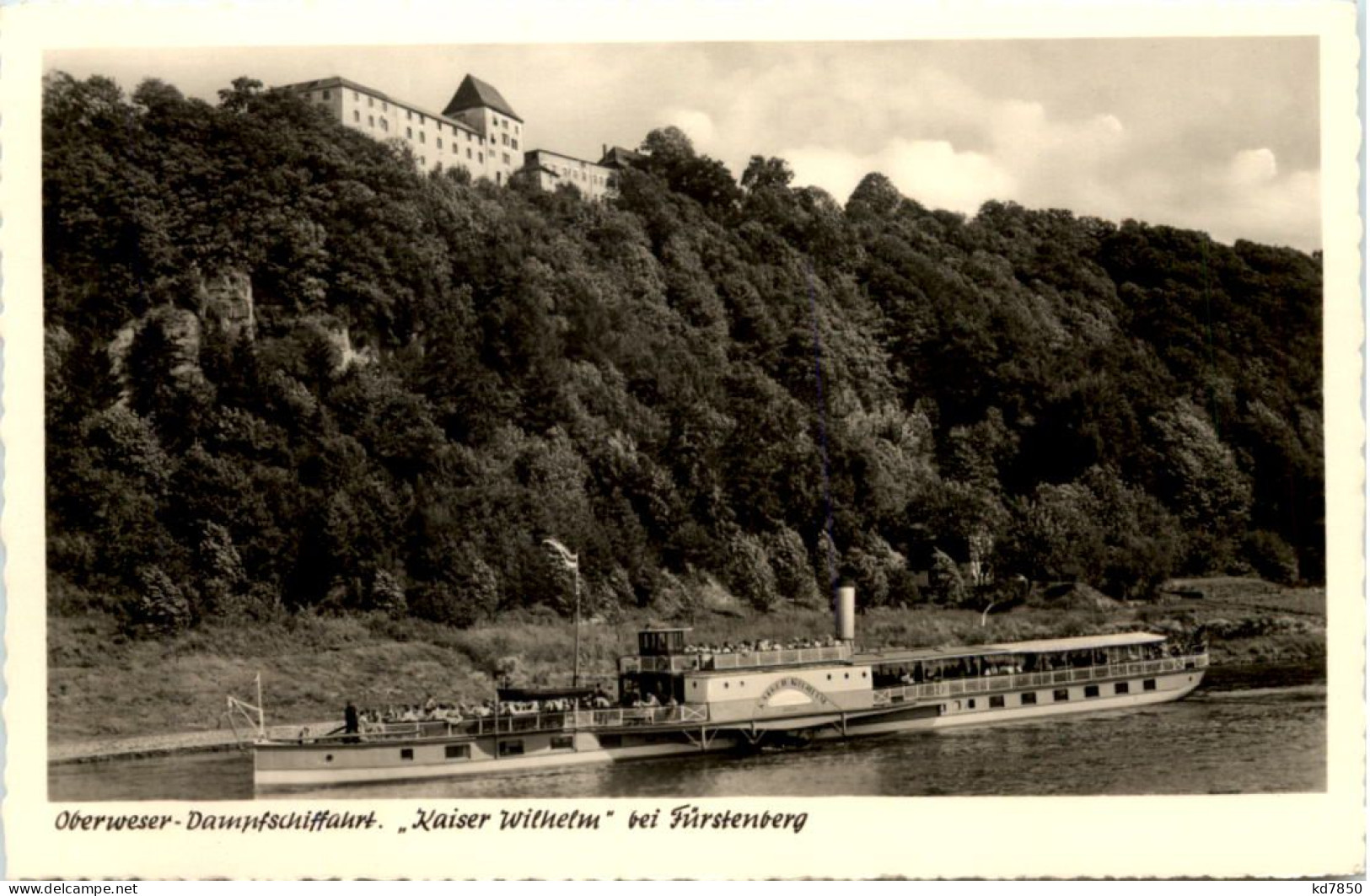 Oberweser-Fahrgastschiffahrt Kaiser Wilhelm Bei Fürstenberg - Holzminden