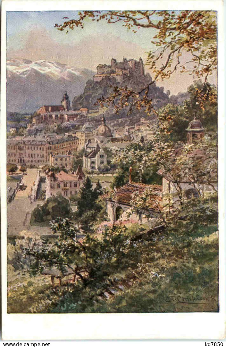 Künstler Ak - E. Compton - Salzburg - Salzburg Stadt