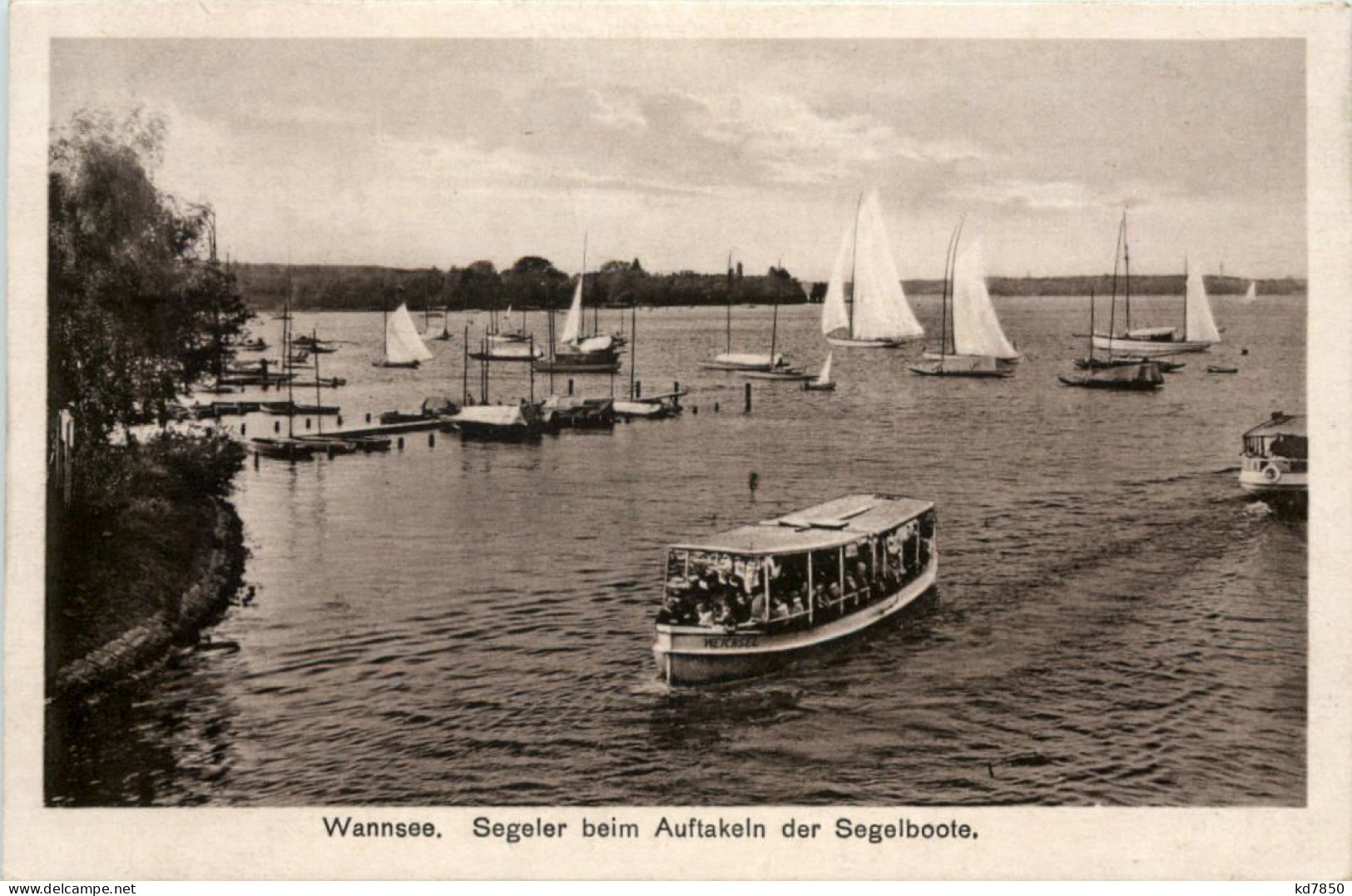 Wannsee, Segler Beim Auftakeln Der Segelboote - Wannsee
