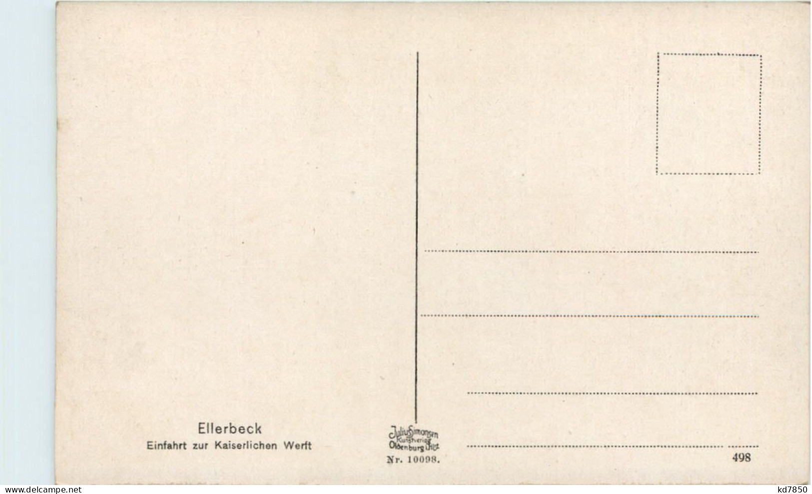 Ellerbeck, Einfahrt Zur Kaiserl.Werft - Pinneberg