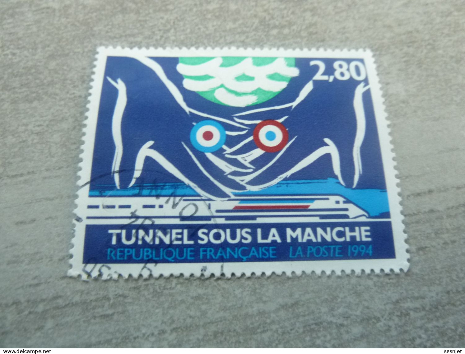 Inauguration Du Tunnel Sous La Manche - 2f.80 - Yt 2881 - Multicolore - Oblitéré - Année 1994 - - Oblitérés