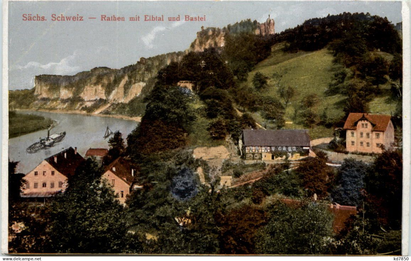 Rathen Mit Elbtal Und Bastei - Rathen