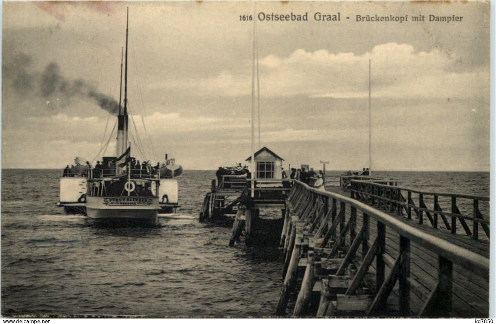 Seebad Graal, Brückenkopf Mit Dampfer - Graal-Müritz