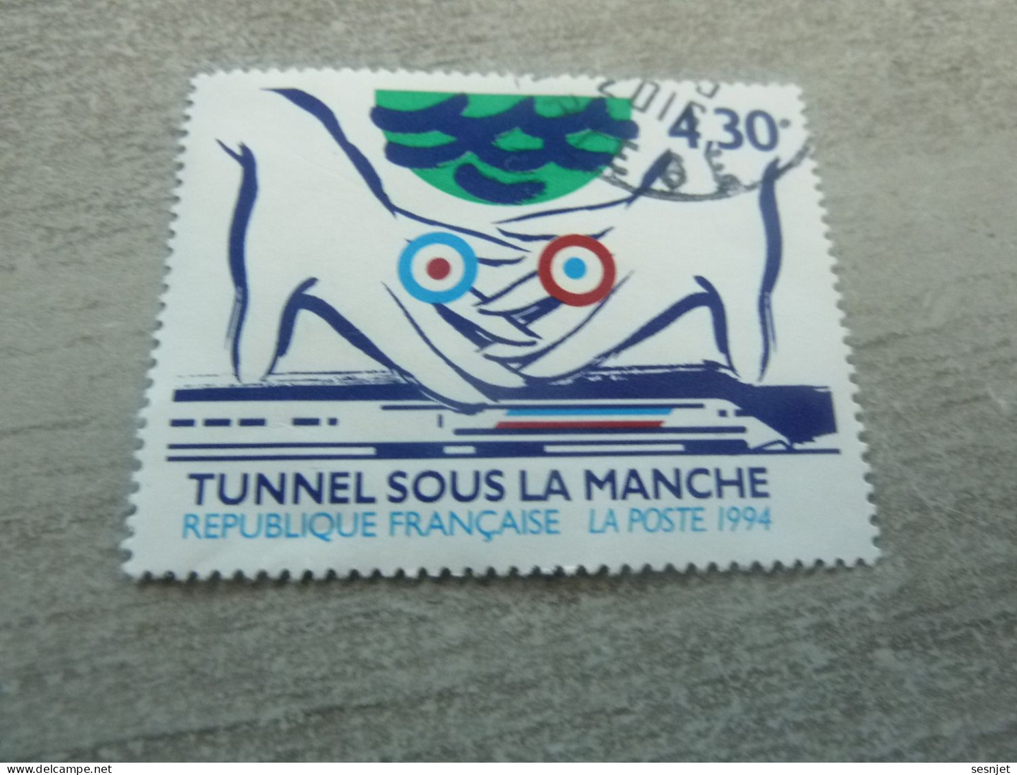 Inauguration Du Tunnel Sous La Manche - 4f.30 - Yt 2883 - Multicolore - Oblitéré - Année 1994 - - Oblitérés