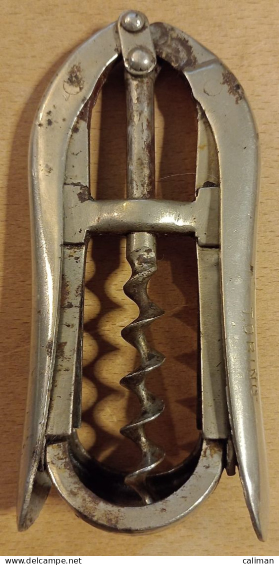 CAVATAPPI ANTICO CORKSCREW TIRE BOUCHON 1960 CIRCA VOGLIOTTI TORINO - Apri-bottiglie/levacapsule