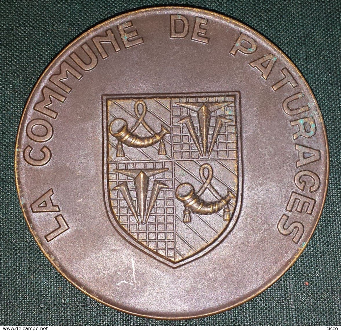 BELGIQUE Médaille Paturages Reconnaissance - Achille Delattre Ministre D'état Bourgmestre 80 Ans  1959 - Gemeentepenningen