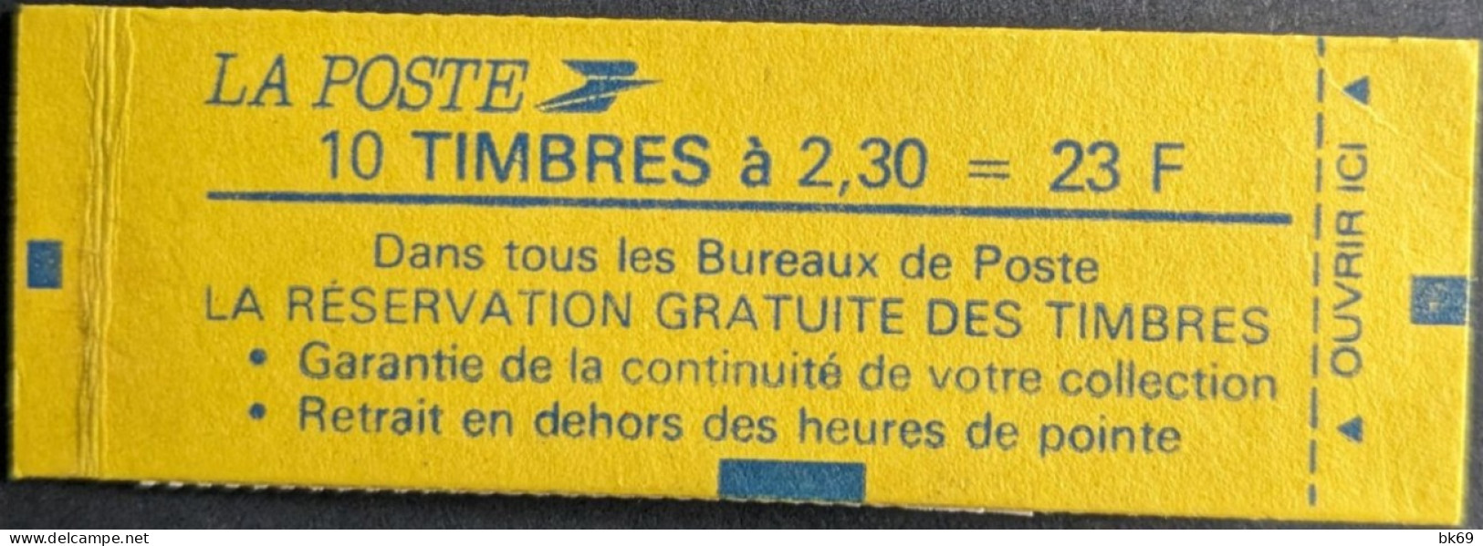 2614 C3 Conf. 9 Date 6/ 28.11.89 Carnet Briat 2.30F - Modernes : 1959-...