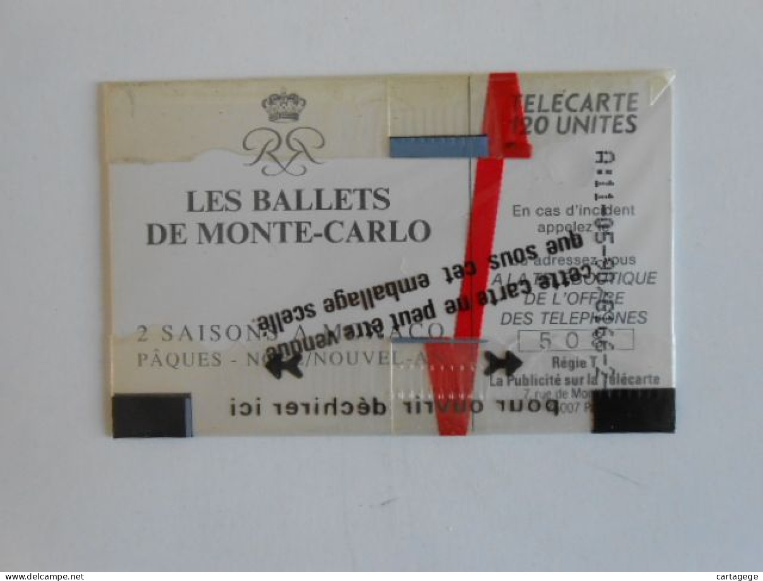 TELECARTE MONACO MF 9 LES BALLETS DE MONTE-CARLO 120U NSB - Mónaco