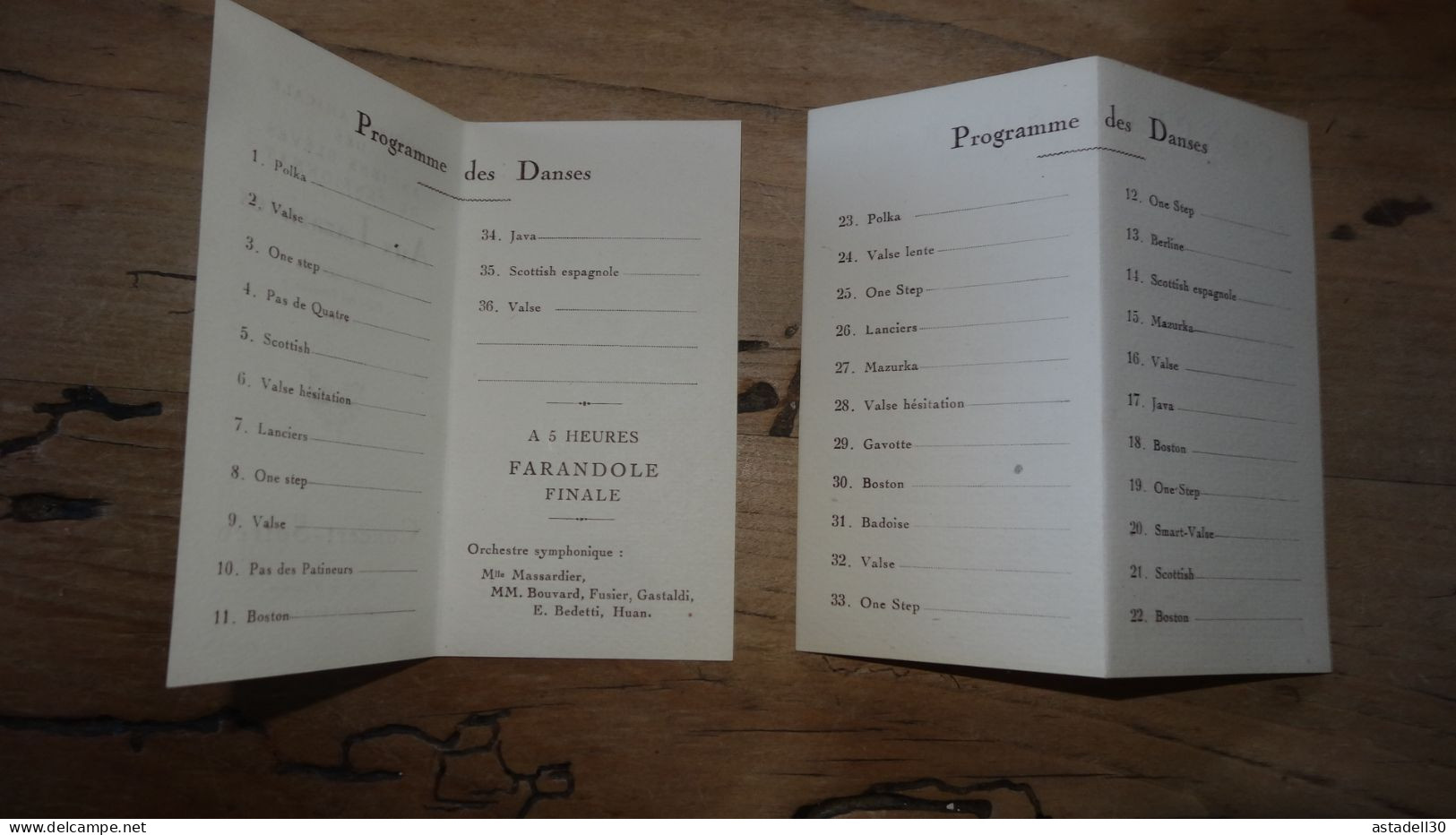 Programme Aux Lazaristes Anciens Eleves A LYON Du 27 Janvier 1923 ....... E2-77 - Programmi