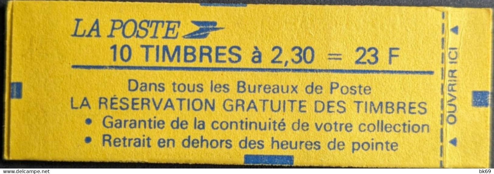 2614 C3 Conf. 9 Date 5/ 4.1.90 Carnet Fermé Briat 2.30F - Modernes : 1959-...