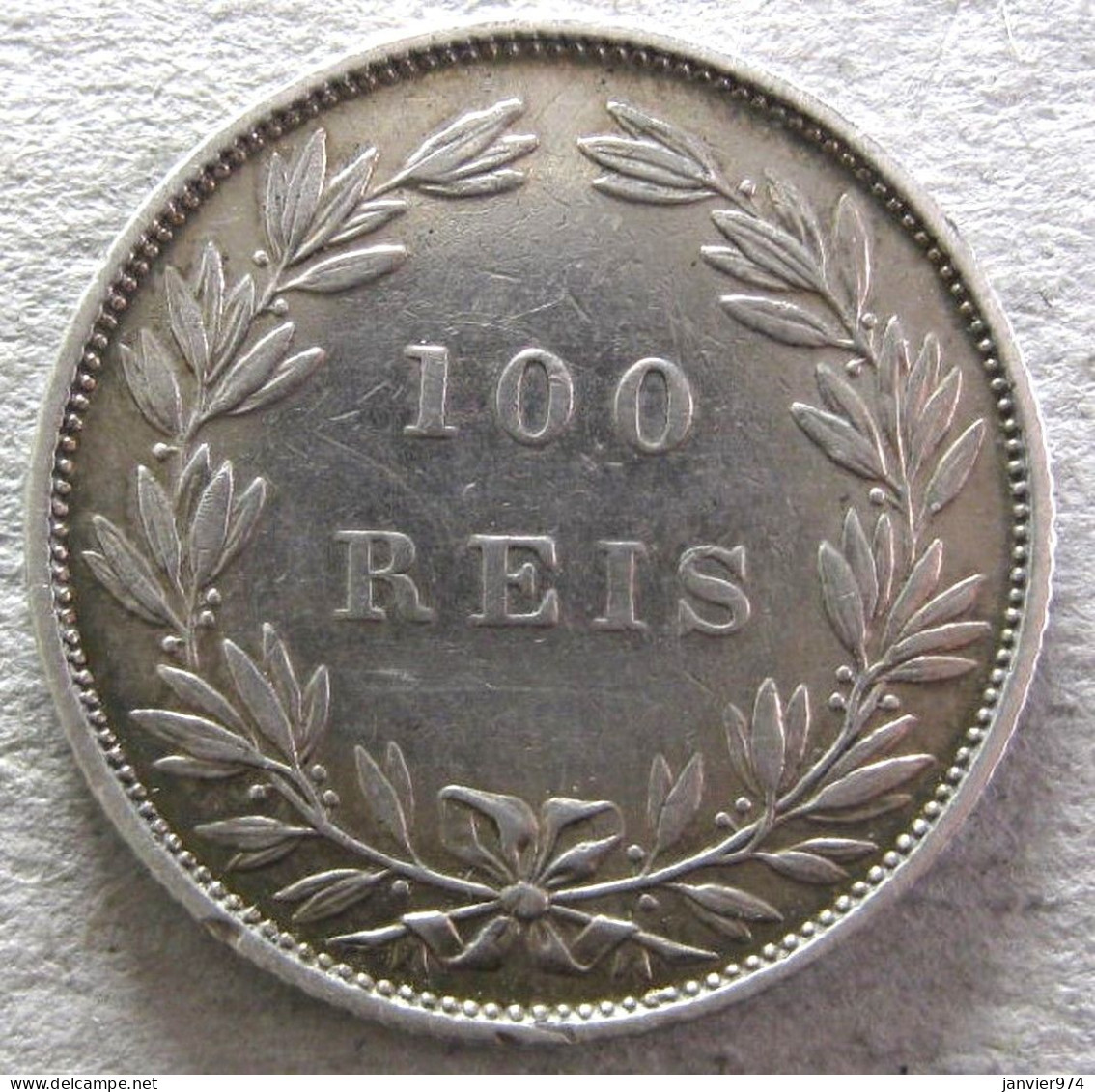 Portugal 100 Reis 1889 , Luis I, En Argent , KM# 510, Superbe - Portugal