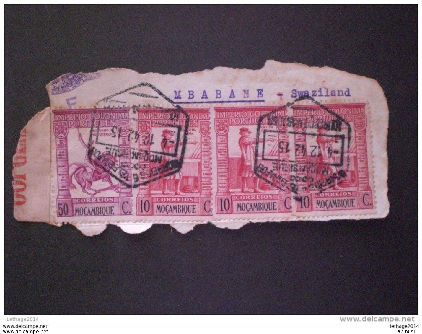 STAMPS MOZAMBICO 1938 Issues Of 1938 Of Macao TO MBABANE (SWAZILEND) - Mozambico