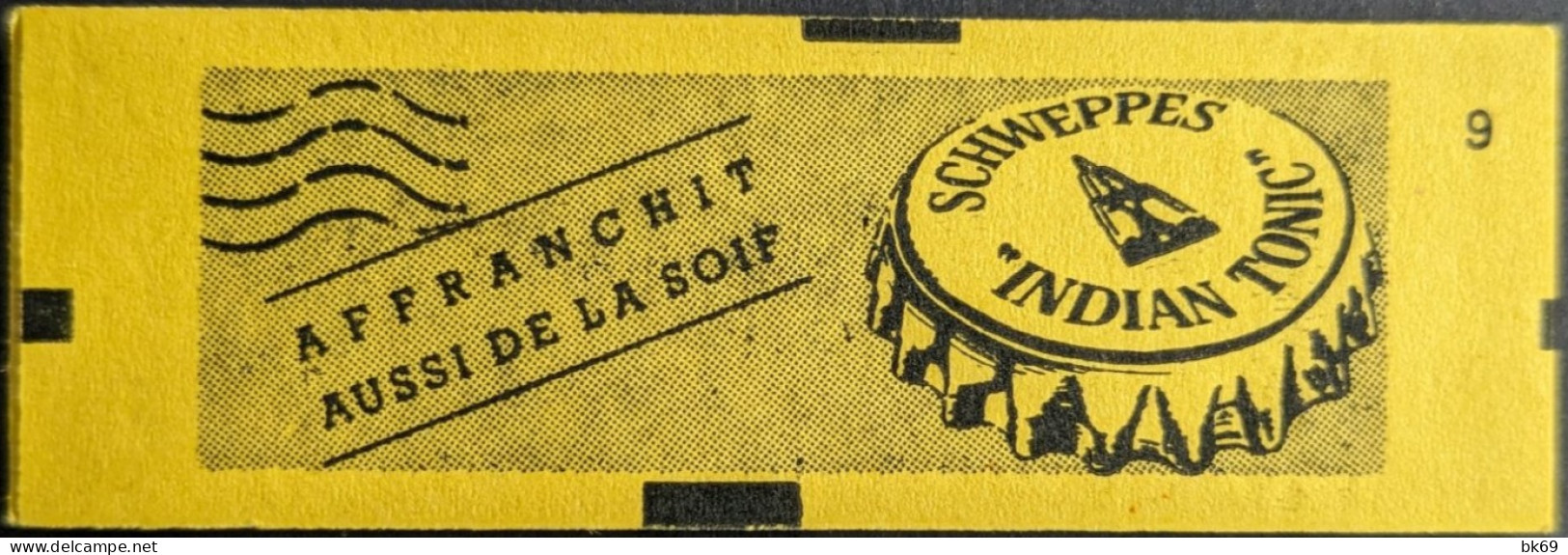 2614 C4 Conf. 9 Date 5/ 12.2.90 Carnet Fermé Publicité Schweppes Briat 2.30F - Modernos : 1959-…