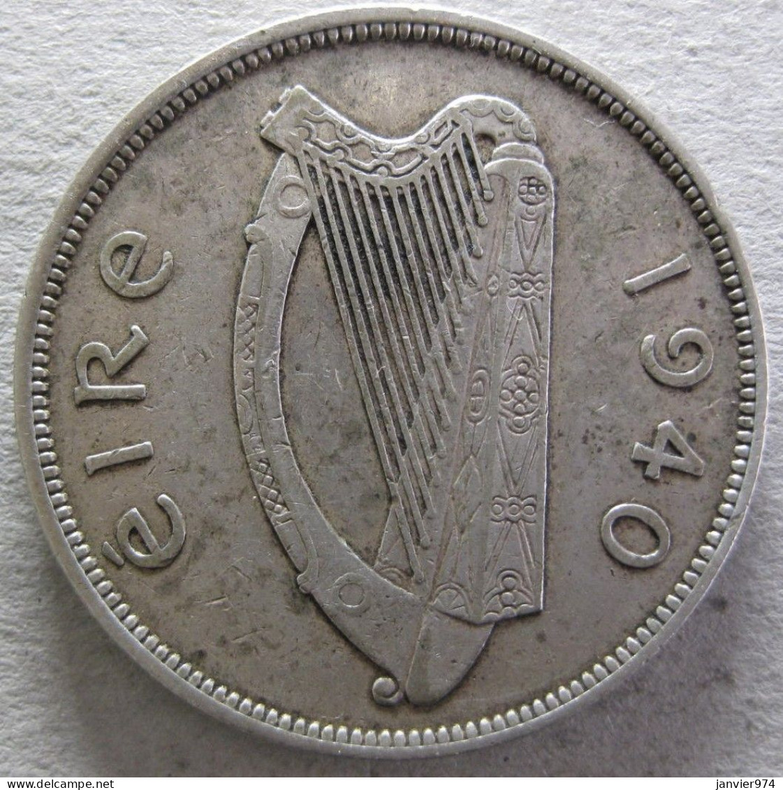 Irlande Half Crown / 2 Shillings 6 Pence 1940, En Argent , KM# 16 - Portugal