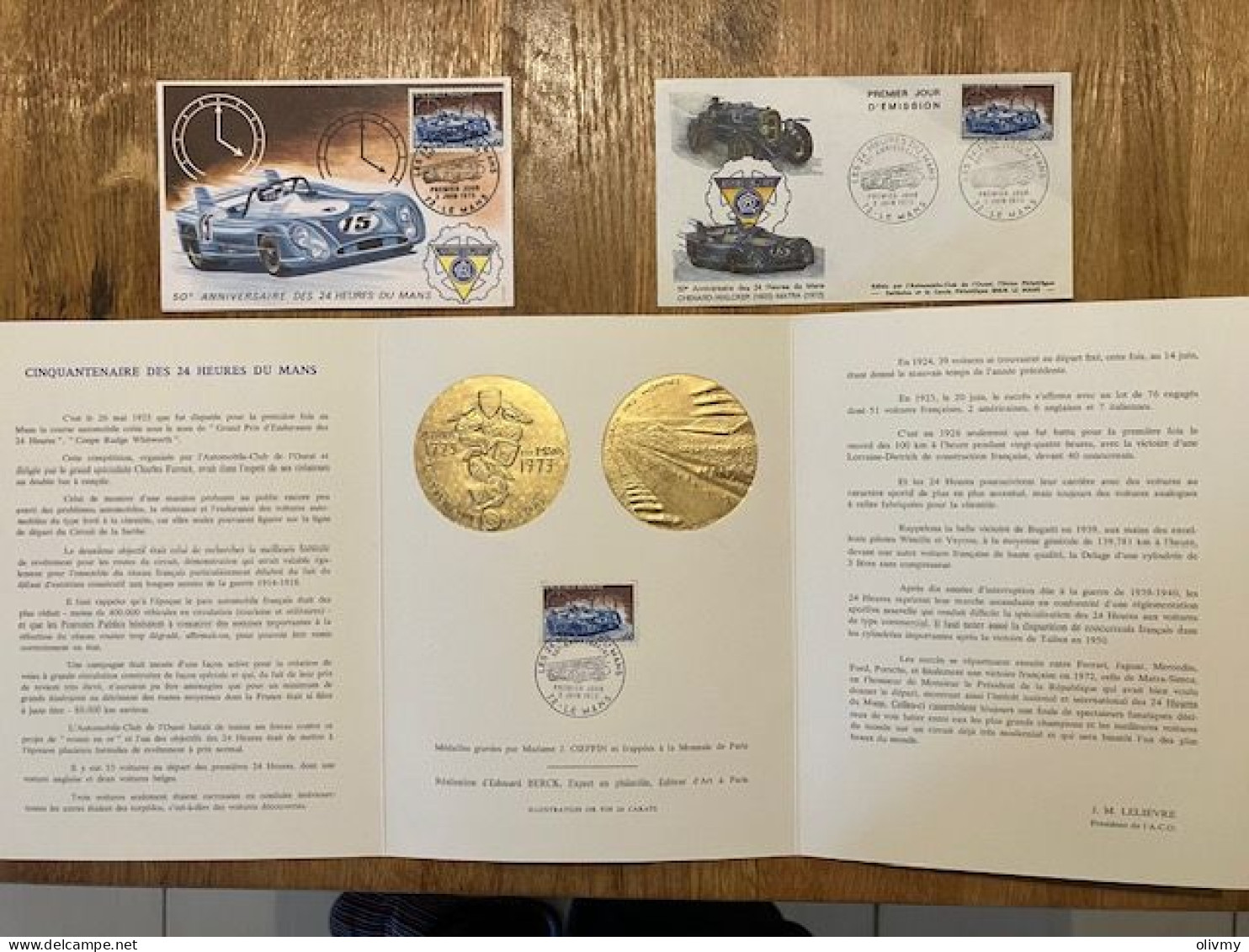 Livret De Luxe Cinquantenaire Des 24 Heures Du Mans - 1923 / 1973 - Collectors