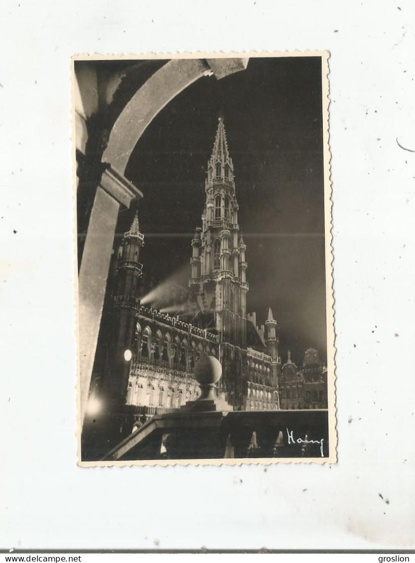 BRUXELLES PHOTO ANCIENNE HOTEL DE VILLE - Bruxelles La Nuit