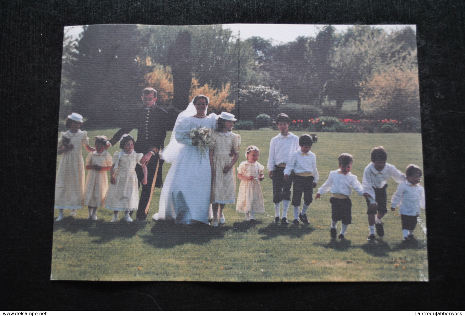 Grand Faire-part De 20 Ans De Mariage De Charlotte Et André Querton Messe Fraternité De Tibériade à Lavaux-Sainte-Anne - Huwelijksaankondigingen