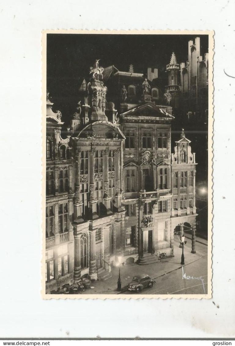 BRUXELLES LA NUIT PHOTO ANCIENNE - Brussel Bij Nacht