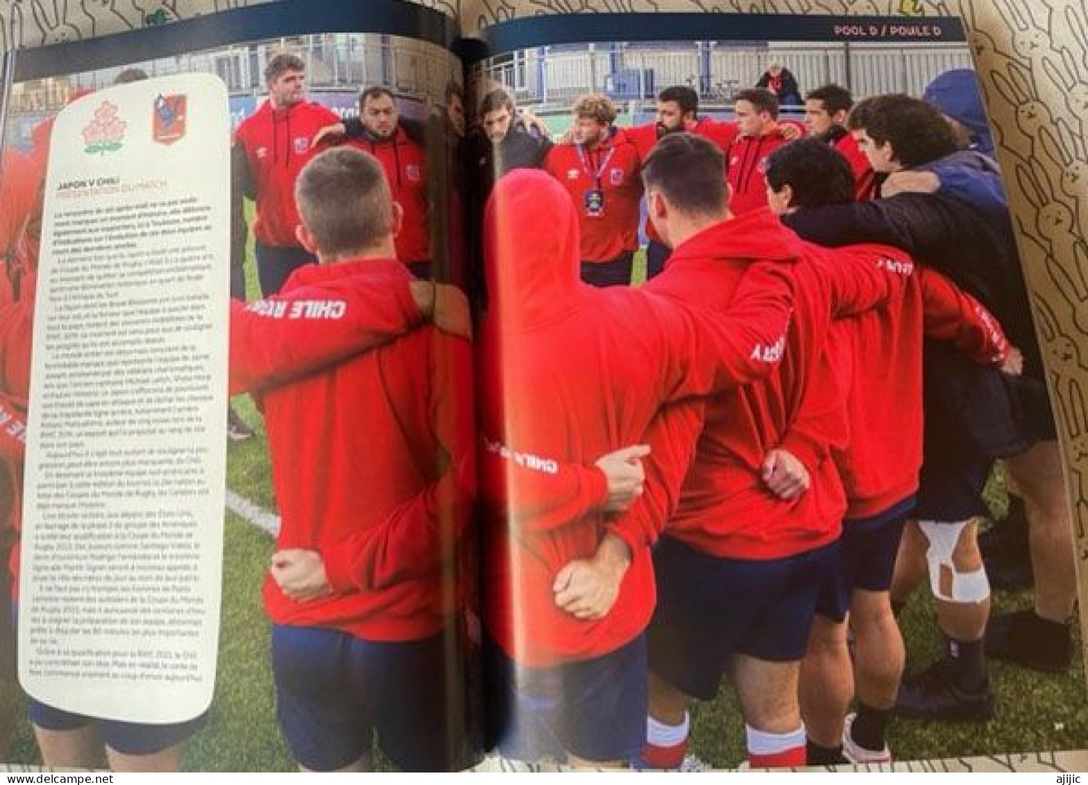 2023 RUGBY WORLD CUP FRANCE / TOULOUSE / JAPAN V CHILE. OFFICIAL LUXUOUS COLOUR BOOK. 100 PAGES - Rugby