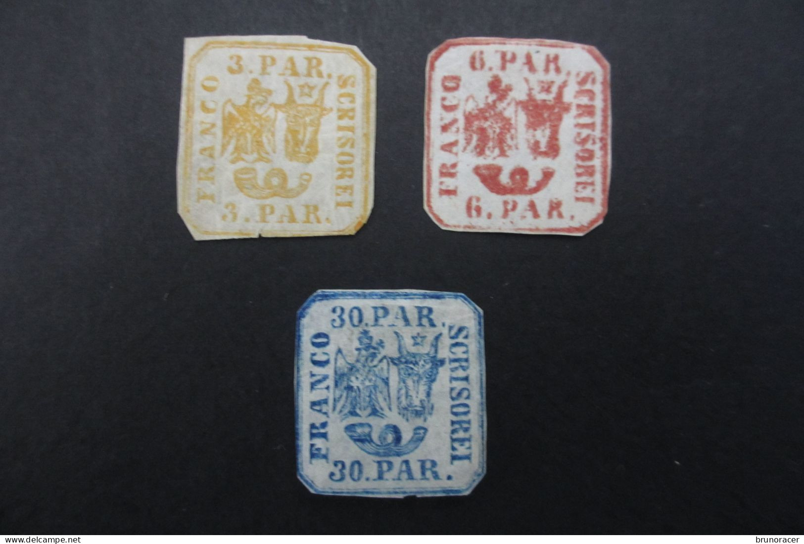 ROUMANIE N°8 à 10 NEUF(*)  COTE 255 EUROS VOIR SCANS - Unused Stamps