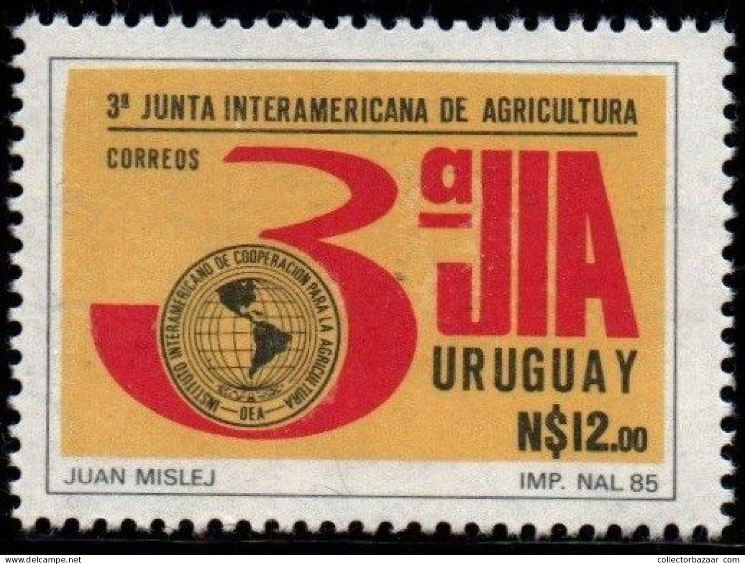1986 Uruguay 3rd Inter American Agricultural Congress #1186 ** MNH - Uruguay