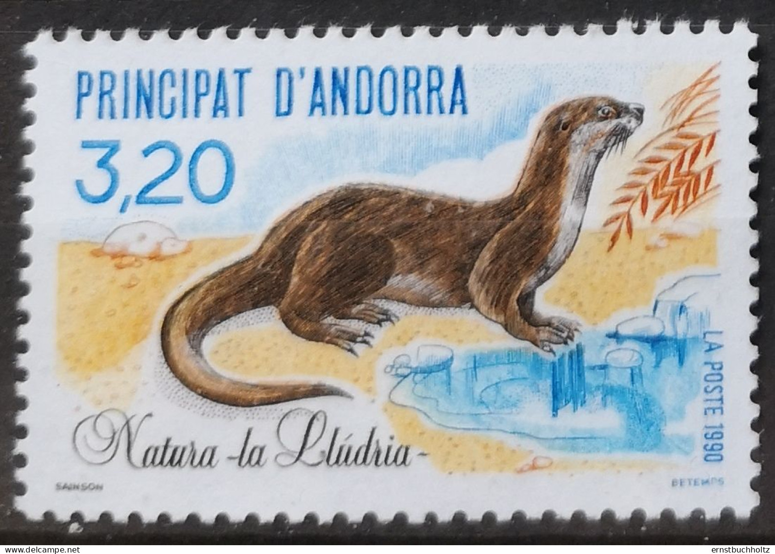 Andorra 1990 Schutz Von Flora Und Fauna Nur Der 1v Säuger Im Angebot - Ungebraucht