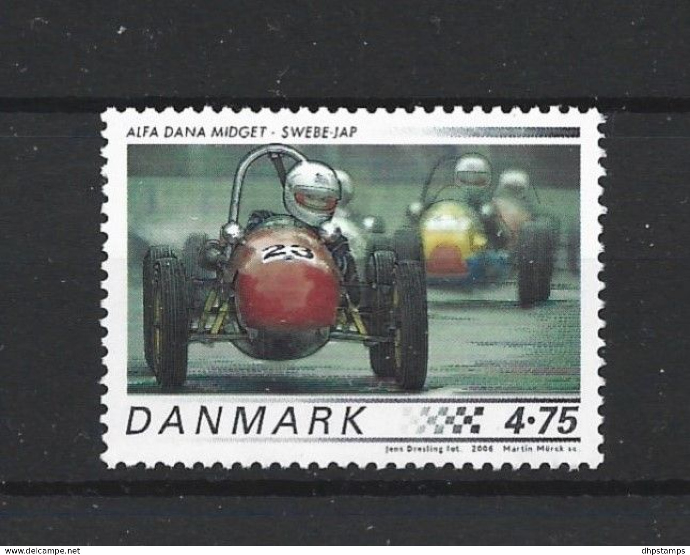 Denmark 2006 Race Cars Y.T. 1439 ** - Unused Stamps
