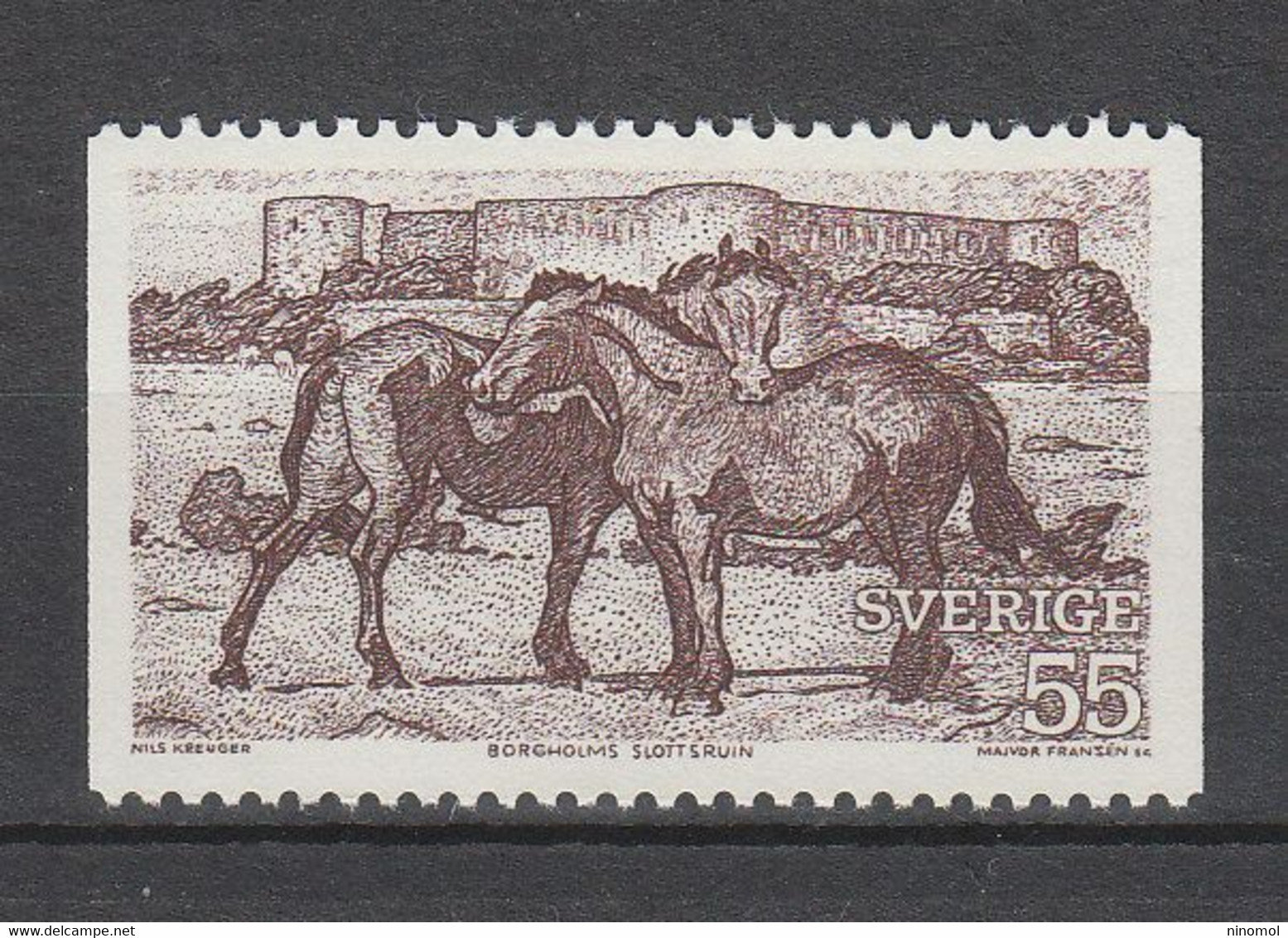 Svezia   -  1970.  Coppia Di Cavalli. Pair Of Horses. MNH - Horses