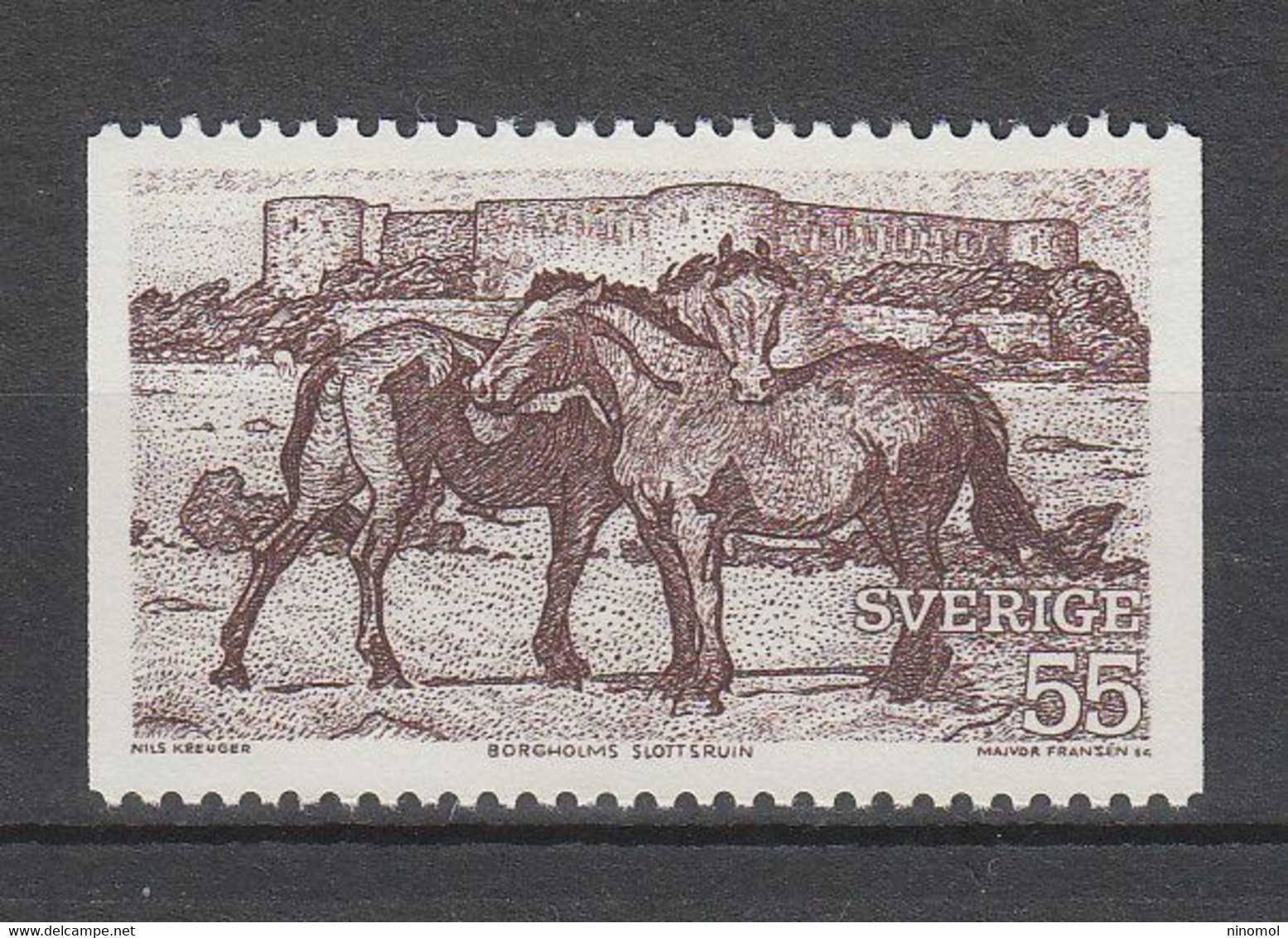 Svezia   -  1970.  Coppia Di Cavalli. Pair Of Horses. MNH - Chevaux