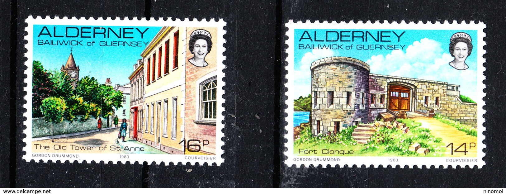 Alderney - 1983. Il Forte  E  La Torre Di Alderney. The Fort And The Alderney Tower. MNH - Castles