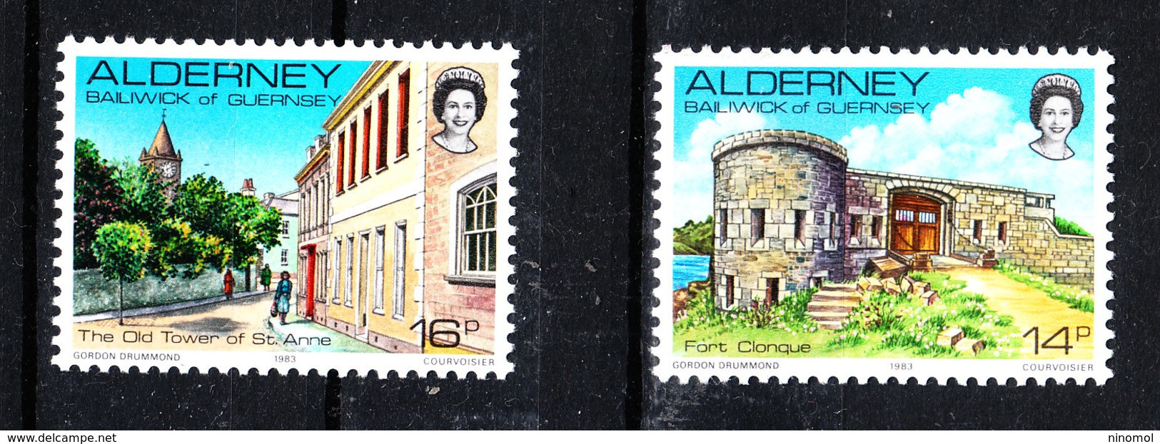 Alderney - 1983. Il Forte  E  La Torre Di Alderney. The Fort And The Alderney Tower. MNH - Castelli